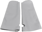 Sun Visor Replacement Cover Skin, Pair Gray Leather Sun Visor Covers Compatible with Chevy Tahoe Suburban/with GMC Yukon 1995-1999