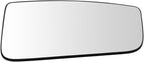 TRQ Passenger Side Lower Mirror Glass Convex Snap On Clear Compatible with 2015-2020 Ford F-150 2017-2022 Ford F-250 Super Du