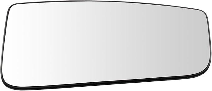 TRQ Passenger Side Lower Mirror Glass Convex Snap On Clear Compatible with 2015-2020 Ford F-150 2017-2022 Ford F-250 Super Du