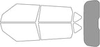 Rvinyl Window Tint Kit Compatible with Kia Soul 2014-2019 - Rear Windshield Precut Kit - 50%