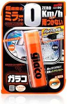SOFT99 Glaco Glass Compound Roll On 100ml, Glaco Mirror Coat Zero 40ml, Glaco DX_110ml, and Glaco De Cleaner_400ml_Bundle Pac