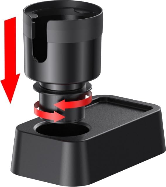 Car Cup Holder Expander with Adjustable Base, Cupholder Extender Holder for Car Compatible with Hydro Flasks 32/40 oz, Fits Y