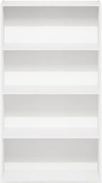 Furinno PASIR Book Shelf, 4-Tier Bookshelf, Bookcase with Open Shelf, 9.4 x 23.6 x 41.7, for Living Room, Bedroom, Home Offic