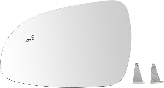 TRQ Driver Side Mirror Glass Heated Blind Spot Indicator Compatible with 2017-2022 Kia Sportage KI1324125