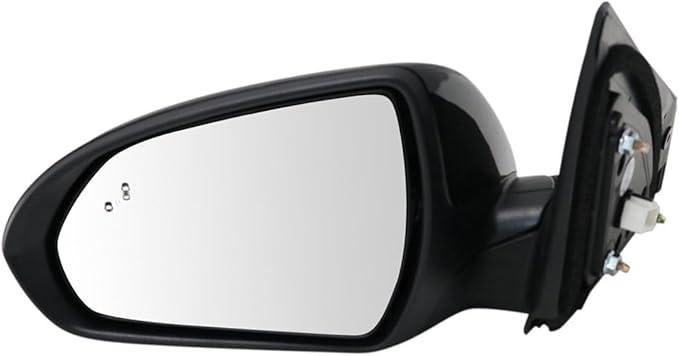 Side Mirror 2pcs Left & Right Paint to Match Power Heated Operate Exterior Door Rear View Blind Spot Detection Plastic 87620F