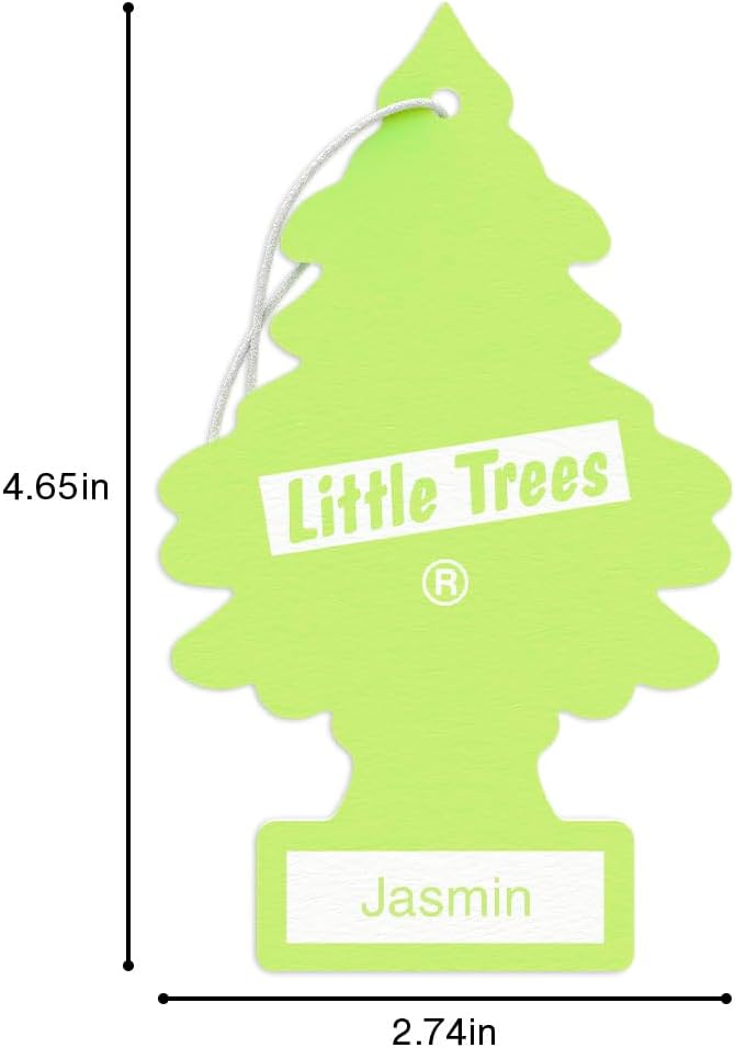 LITTLE TREES Car Air Freshener | Hanging Tree Provides Long Lasting Scent for Auto and Home | 24 Air Fresheners |Jasmine