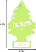 LITTLE TREES Car Air Freshener | Hanging Tree Provides Long Lasting Scent for Auto and Home | 24 Air Fresheners |Jasmine