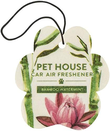 One Fur All Pet House & Car Freshener - Bamboo Watermint/Med Sea Pack of 4 - Non-Toxic, Pet-Friendly Odor Eliminator For Smal