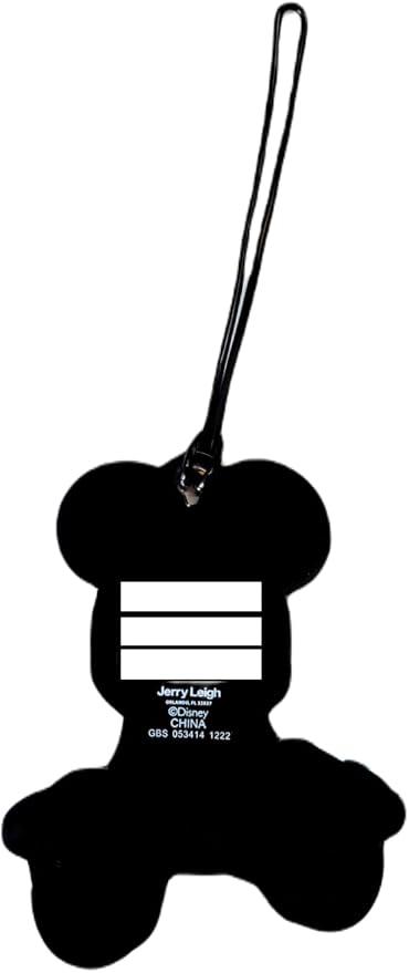 7STAR Mouse PVC Luggage ID Tag Set 4 Colorful Polka Dot Labels for Bags & Suitcases