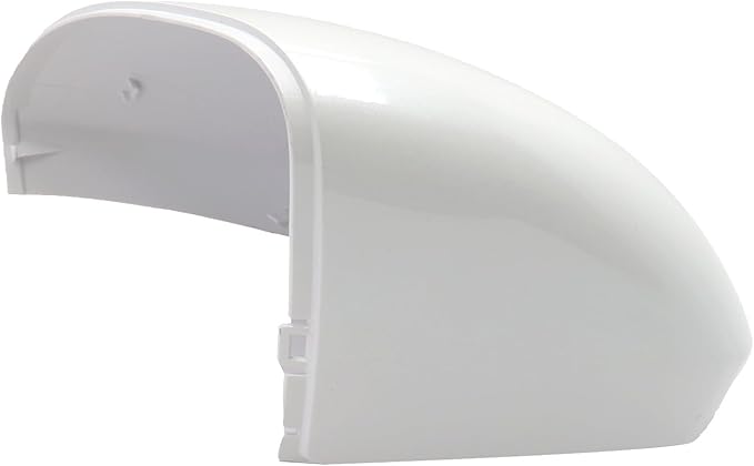 Left Driver Side Replacement Mirror Cover Compatible with Nissan Altima 2019 2020 2021 2022 2023 2024 2025 Exterior Door Side Rearview Mirror Cap Cover Without Turn Signal Light Pearl (White)