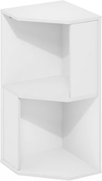 Furinno ECON Corner Shelf, 4-Tier Corner Book Shelf, Storage Shelves, Display Rack, Bookshelf, for Organization and Storage, 
