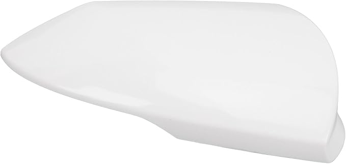 Side Mirror Cover Cap Unpainted White Rearview Wing Mirror Cap Weather Replacement for Hyundai Elantra 2021 to 2023 (Right)
