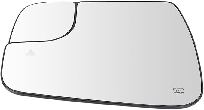 TRQ Driver Side Heated Blind Spot Mirror Glass with Backing Plate Compatible with 2019-2021 Ram 1500 GM1320481