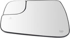 TRQ Driver Side Heated Blind Spot Mirror Glass with Backing Plate Compatible with 2019-2021 Ram 1500 GM1320481