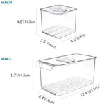 Lazy Susan Organizer Turntable Storage Container Rotating Organizer Spinning Organizer Bins SANNO Produce Saver Containers fo