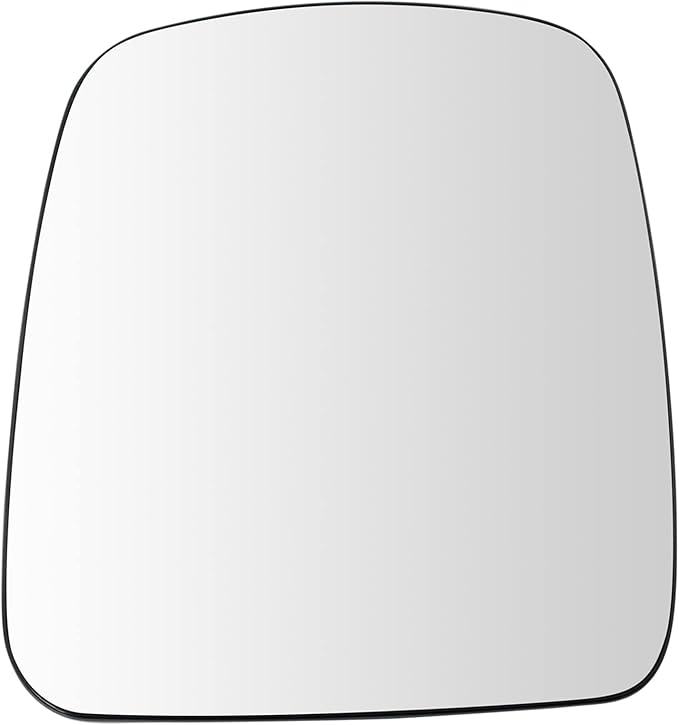TRQ Driver Side Power Heated Mirror Glass Compatible with 2003-2007 Chevrolet Express 1500 2500 3500 GMC Savana 1500 2500 350