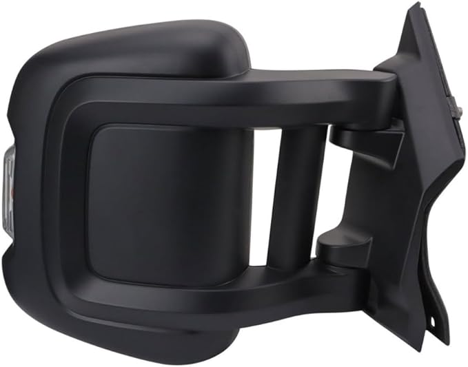 CarLights360 For Ram ProMaster 1500 2021 2022 2023 Door Mirror Passenger Side | Textured | Power | Heated | With Signal/Blind Spot Detection | Manual Fold | Replacement For CH1321548 | 7JR84JXWAA