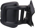 CarLights360 For Ram ProMaster 1500 2021 2022 2023 Door Mirror Passenger Side | Textured | Power | Heated | With Signal/Blind Spot Detection | Manual Fold | Replacement For CH1321548 | 7JR84JXWAA