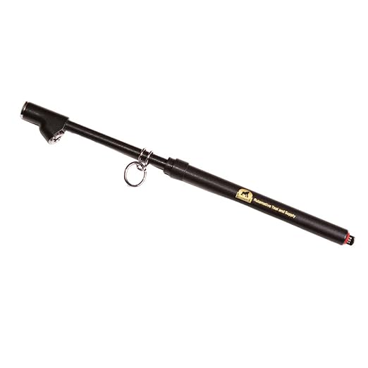 Silverback Automotive Professional Dual Foot Truck Tire Pressure Gauge, Midnight Black Powder Coat Textured Finish. Black Metal Bar Stick Gauge Range 10-150 PSI in 2 PSI Increments
