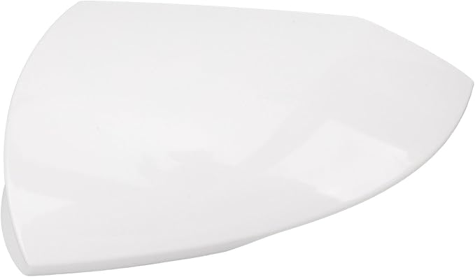 Side Mirror Cover Cap Unpainted White Rearview Wing Mirror Cap Weather Replacement for Hyundai Elantra 2021 to 2023 (Left)