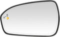 Senzeal Driver Side Heated Mirror Glass with Blind Spot Detection BLIS for Ford Fusion 2013 2014 2015 2016 2017 2018 2019 2020 2021 DS7Z17K707H DS7Z-17K707-H (No Auto Dimming)(Left Side)