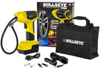 Bullseye Pro Tire Inflator Portable Air Compressor, Car Tire Inflator Portable, Portable Air Pump for Car Tires - 150PSI, 12V DC 1500 mAhs with Tire Pressure Gauge, Rechargeable As Seen On TV(Yellow)