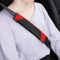 2 Pack Seat Belt Shoulder Pads for Scenic E-Tech Electric V 2023, Carbon Fiber Texture Strap Cover Breathable Interior Protection Cushion Accessories Kit,Red