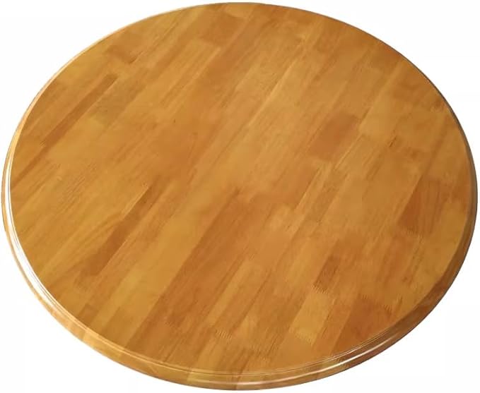 Large Lazy Susan Turntable, Wooden Round Tray Rotating for Dining Table Top Centerpiece Silent Smooth SpinBy Hand Kitchen Tur