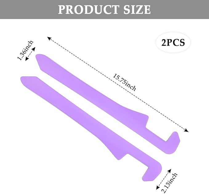 2PCS Car Seat Gap Filler,Super Flexible Car Side Seat Gap Filler CCar interior Accessories,Universal Car Organizer Between Seats for Tightly Filling Seat Gaps (Purple/2PCS)…