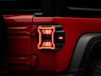 Raxiom LED Tail Lights; Black Housing; Smoked Lens Compatible For 18-26 Jeep Wrangler JL w/Factory Halogen Tail Lights & w/o 