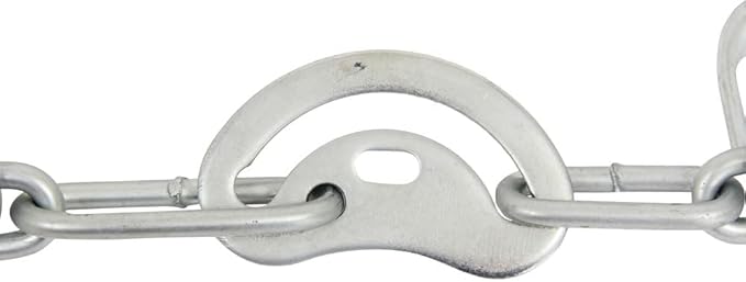Mytee Products (Set of 2 24.5" Twist Link Snow Tire Chain for Semi Trucks - Emergency Tire Traction Grip Chains - Snow Blower