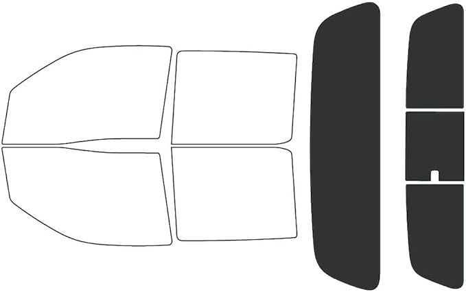 Rvinyl Window Tint Kit Compatible with Nissan Frontier 2022-2024 (4 Door Crew Cab) - Rear Windshield Precut Kit - 20%