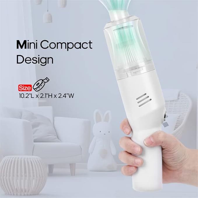 Wireless Mini Car Vacuum Cleaner(400g) Portable Rechargeable,Handheld Vacuums, Mini but Mighty Dust Busters Cordless Recharge
