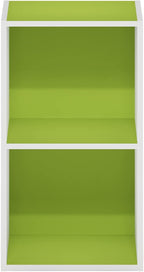 Furinno PASIR Book Shelf, 2-Tier Modern Bookshelf, Open Shelves Bookcase 9 x 12 x 21, Easy Assembly, for Living Room, Bedroom