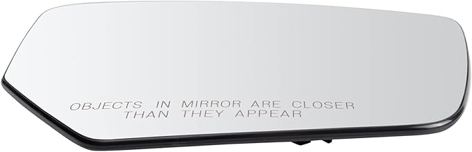 TRQ Passenger Side Mirror Glass Non Heated Convex For Factory Equipped Mirrors Compatible with 2014-20 Chevrolet Impala LT 20