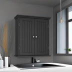 ChooChoo Bathroom Wall Cabinet, Over The Toilet Space Saver Storage Cabinet, Medicine Cabinet with 2 Door and Adjustable Shel