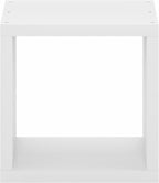 Furinno Cubicle Book Shelf, Stackable Bookshelf, Cube Storage Organizer Bookcase with Open Back, Extra Thick, 15.8" x 15.8" x