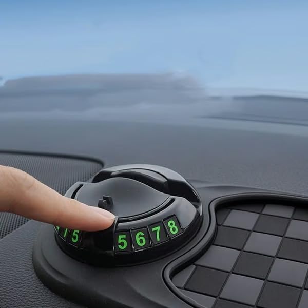 Sakerplus Multifunctional Car Anti-Slip Mat, Rotatable Anti Skid Car Dashboard Pad,Auto Phone Holder-Universal Non-Slip Car M