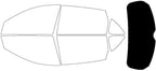 Rvinyl Window Tint Kit Compatible with Acura RDX 2019-2025 - Rear Windshield Precut Kit - 5%