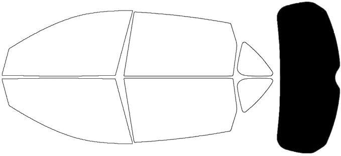 Rvinyl Window Tint Kit Compatible with Acura RDX 2019-2025 - Rear Windshield Precut Kit - 5%