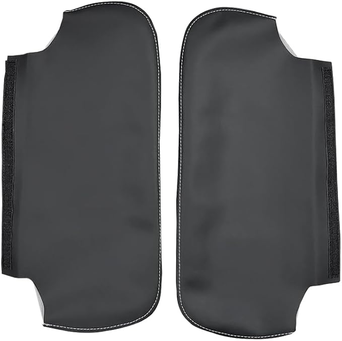 Black Car Sun Visor Cover, Left & Right Side Sun Visor Skin Pair Fits for Chevy Camaro 1993-2002, for Firebird 1993-2002 (Skin Only)