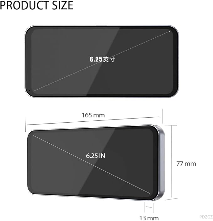 6.25inch CAR Side View Blind Area System,Left and Right Blind spot Camera Driving Recorder BSD Warning Monitoring(Camera Moni