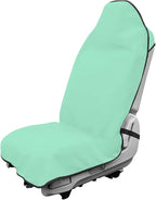 Car Towel Seat Cover, Waterproof Sweating Non-Slip Premium Soft Towel Carseat Protector, Universal Machine Washable Car Truck