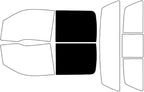 Rvinyl Window Tint Kit Compatible with Ford F-150 2009-2014 4 Door - Black 5% - Single Ply No Bubble Film - Do it Yourself Vehicle Back Precut Kit