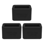 Morlike Silicone Buckle Holder Booster (Black, 3 Pack)