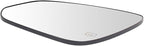 TRQ Driver Side Mirror Glass Heated with Backing Plate For Factory Equipped Mirrors Compatible with 2014-2019 Toyota Highland