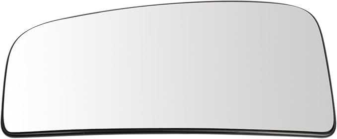 TRQ Passenger Side Lower Mirror Glass Heated Convex Compatible with 2015-2020 Ford F-150 2017-2022 Ford F-250 Super Duty F-35