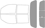Rvinyl Window Tint Kit Compatible with Nissan Frontier 2022-2024 (4 Door Crew Cab) - Rear Windshield Precut Kit - 50%