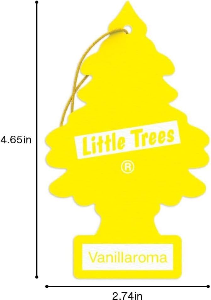 LITTLE TREES Car Air Freshener | Hanging Paper Tree for Home or Car | Vanillaroma | Single Tree per Package
