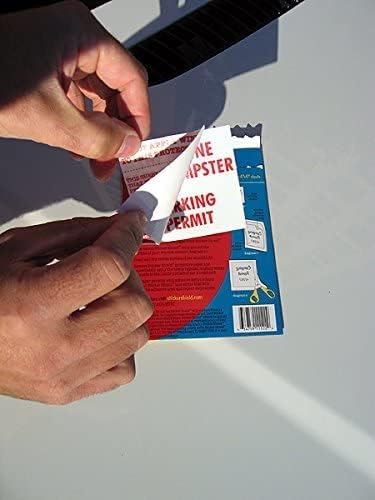 STICKER SHIELD - Windshield Sticker Applicator for Easy Application, Removal and Re-Application from Car to Car - 4 inch x 6 